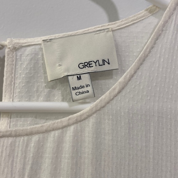 Anthropologie - Greylin - White Sleeveless Eyelet Floral Top - Picture 7 of 10